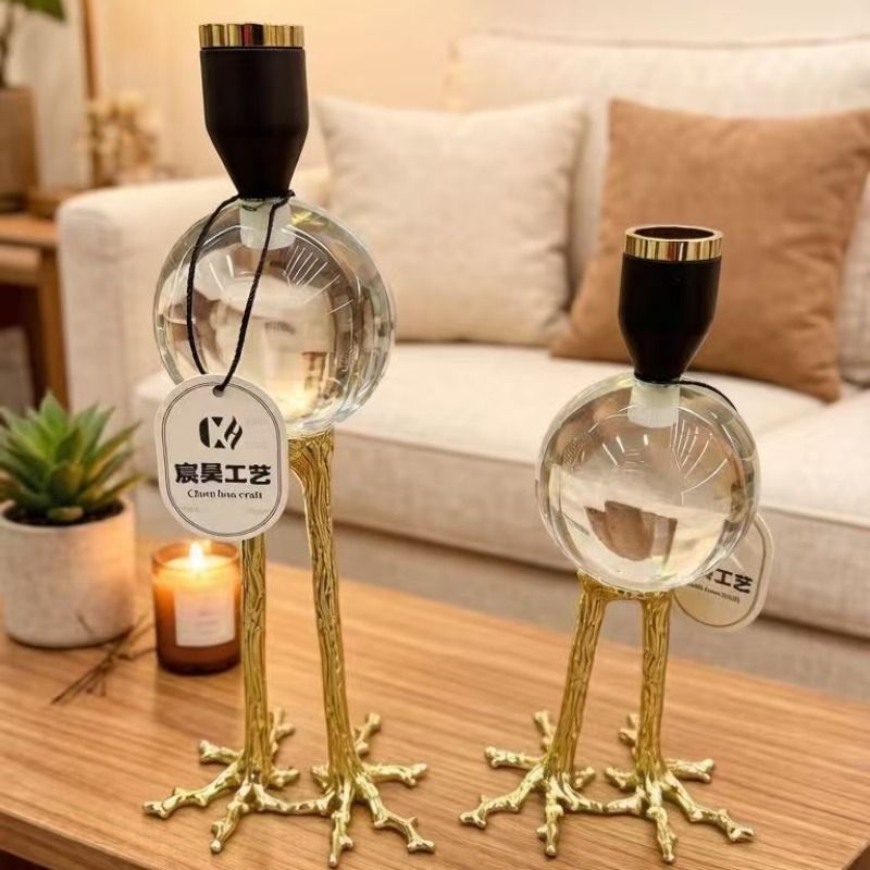 European-style decorative soft furnishings, wedding handicrafts, candlesticks, home items, candlesticks, candlestick handicrafts, candlesticks Application Scenario