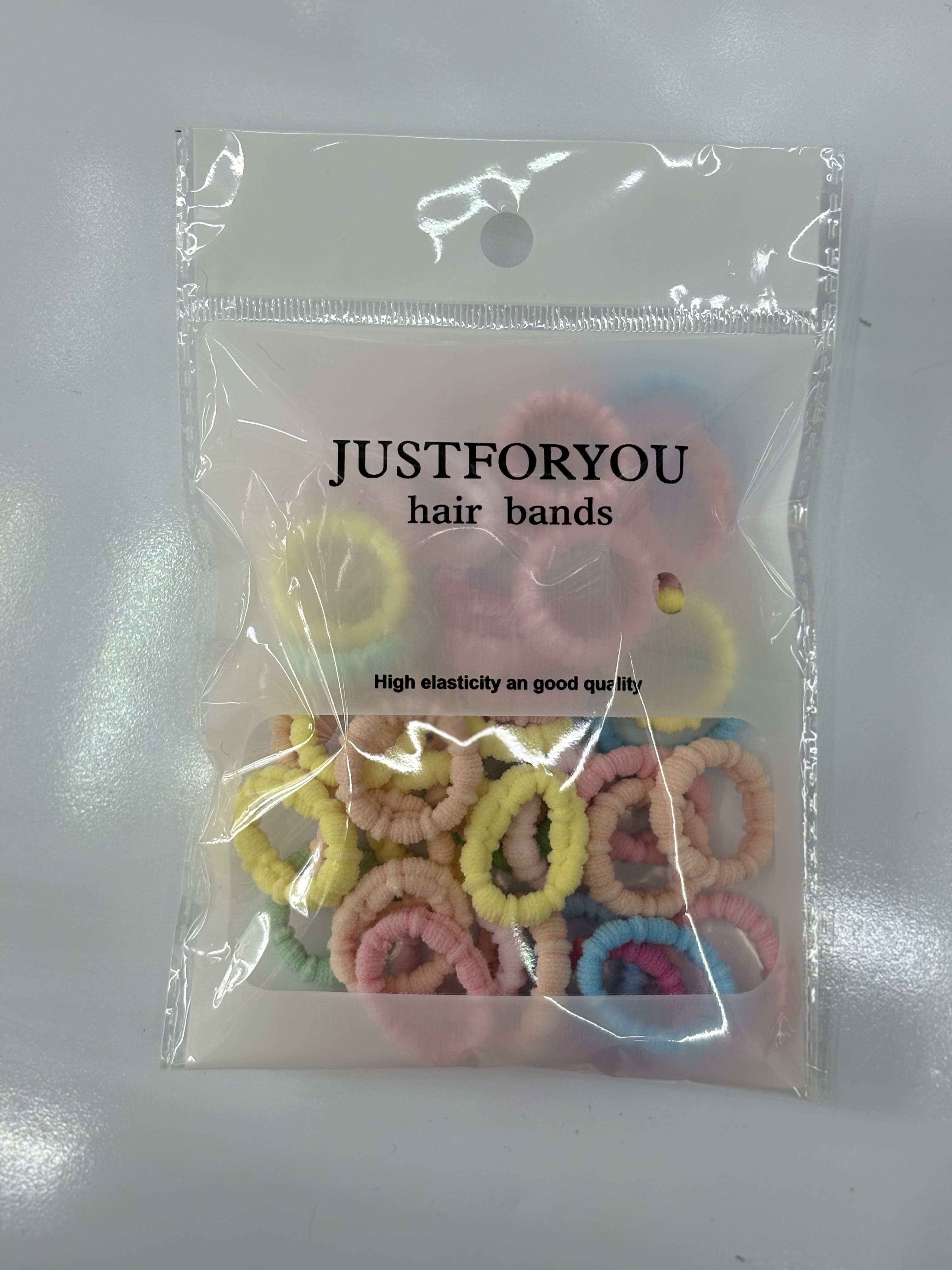 justforyou export bag 40 jacquard towel rings, children's hair ties, hair bands and headwear Specification image