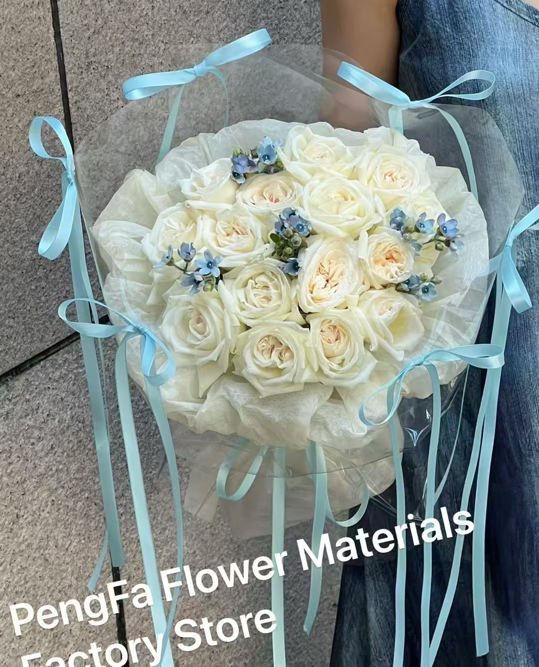 Pengfa Packaging Factory Store Small milk cotton flower lining Paper, pull-out milk cotton paper, waterproof base paper, pleated flower bouquet wrapping paper, DIY flower packaging, flower packaging, flower packaging, pleated paper Application Scenario