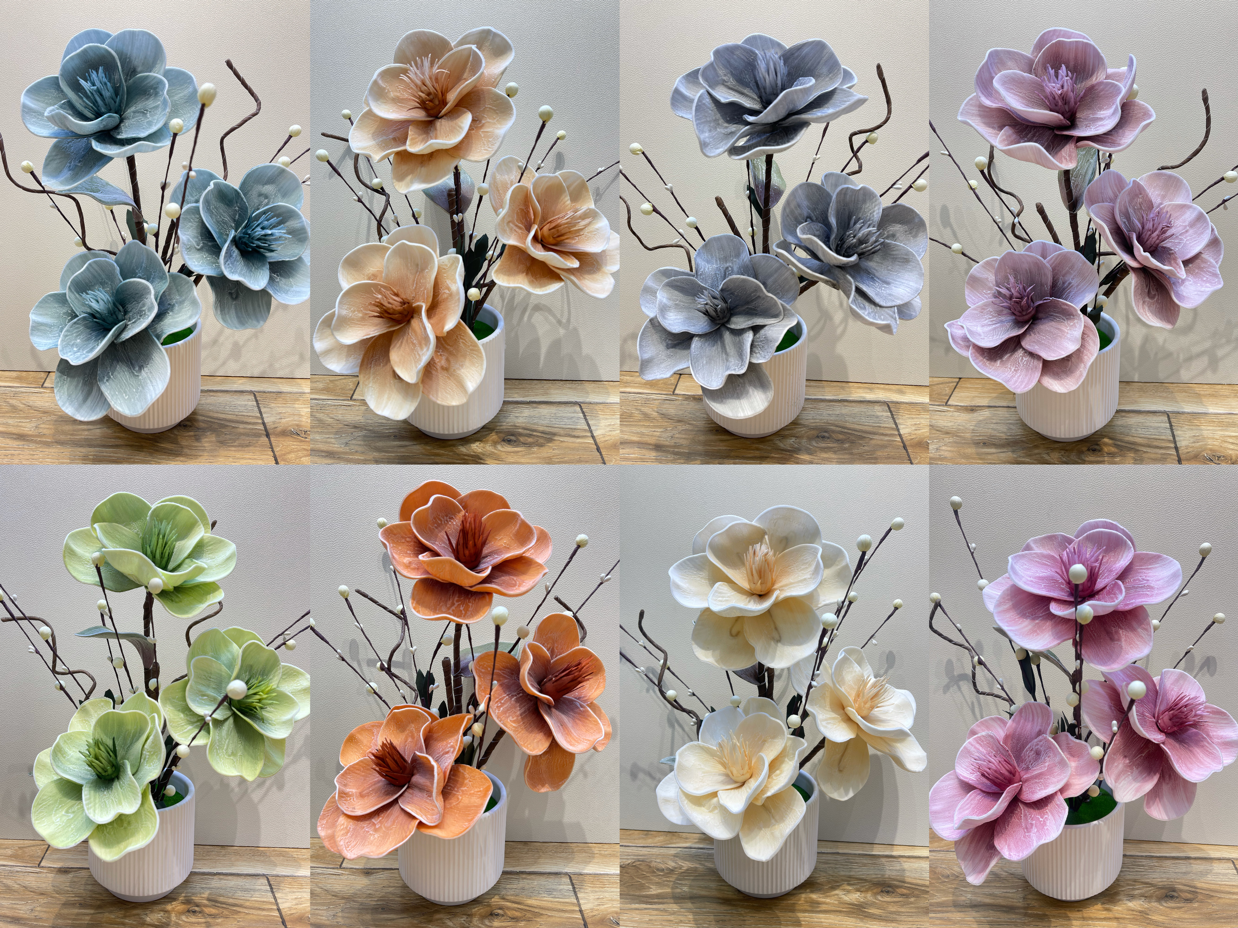 陶瓷花瓶陶瓷工艺装饰工艺品陶瓷花精美摆件