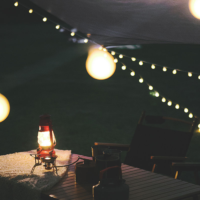 G50 string lights para exteriores string de luces LED string de luces led decoración cálida string de luces G50 string string de luces de ambiente exterior details Picture