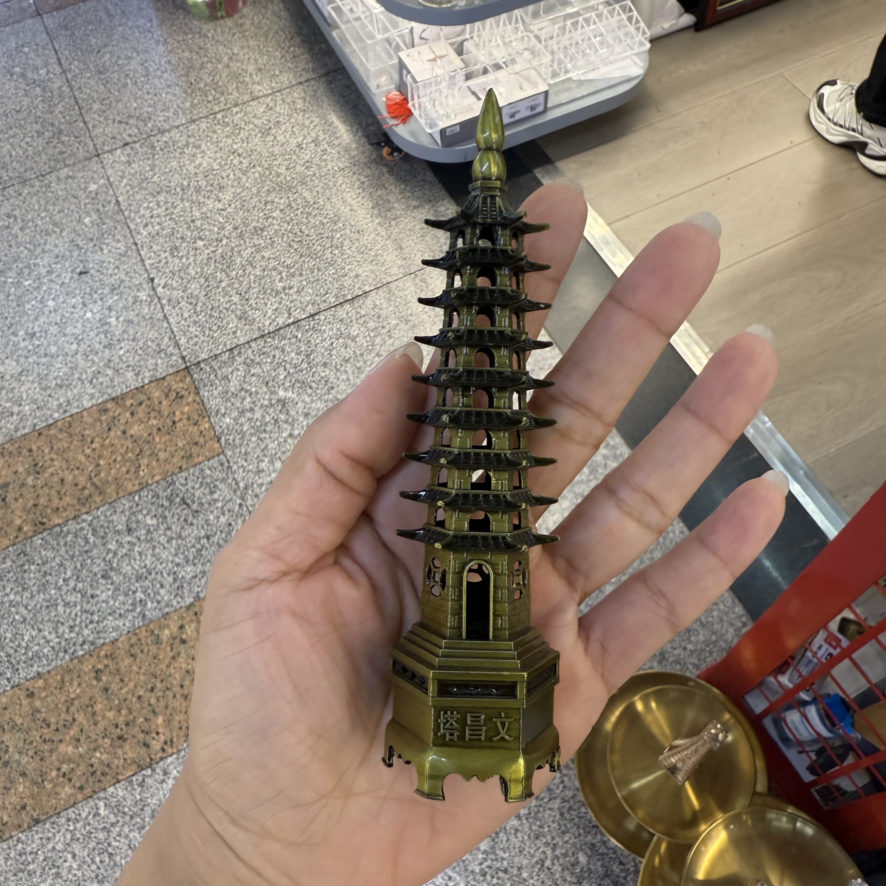 文昌塔工艺品摆件锌合金