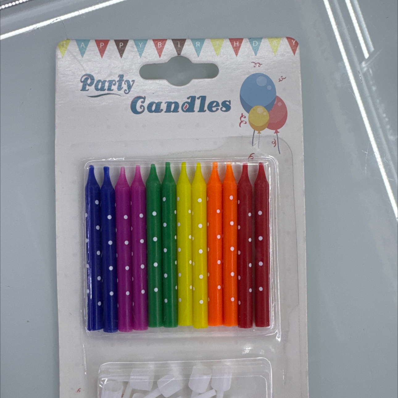 渐变色蜡烛亚克力蛋糕插件生日用品汪汪队蛋糕插件