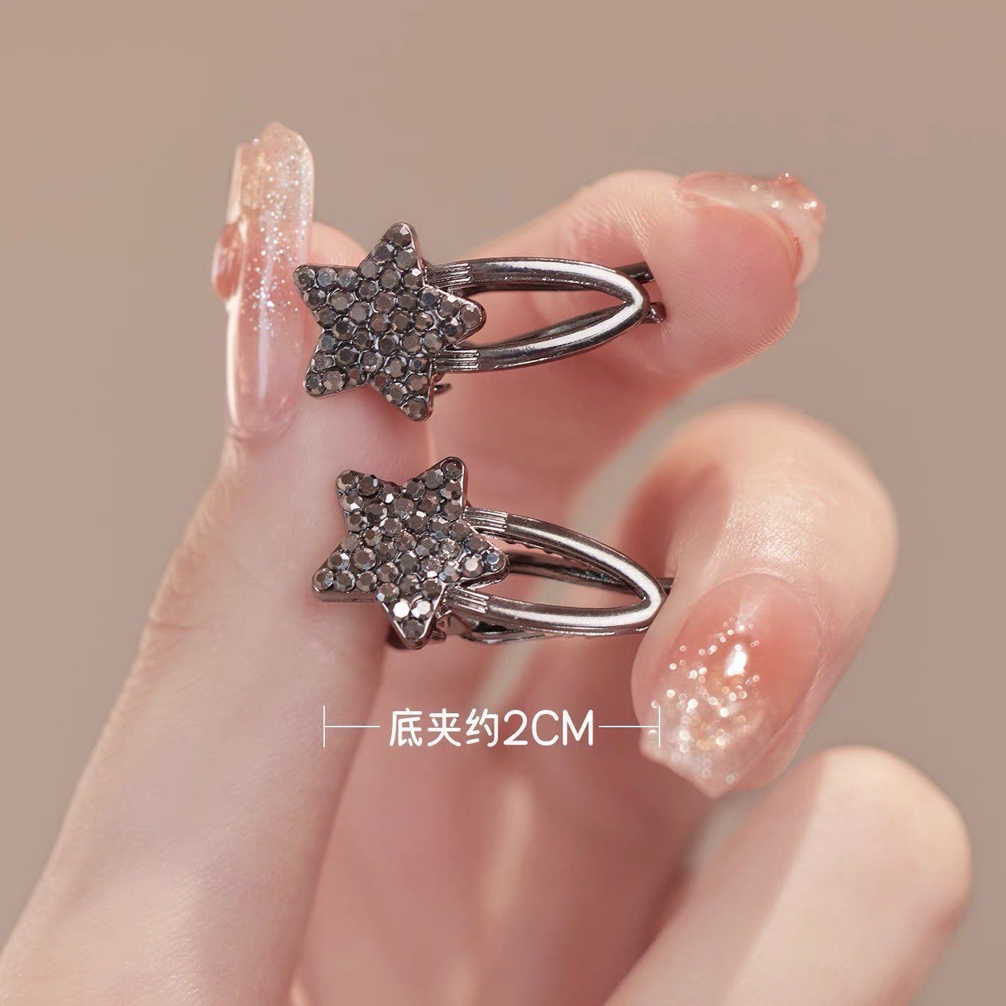 Korean version! Side heart-shaped small hair clips, mini small duckbill clips, forehead bangs clips, side clips, cute hair clips, top clips