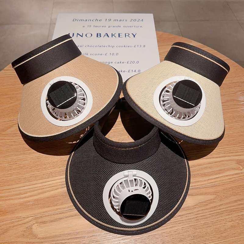 风扇帽子迷你手持小风扇便携式USB充电小电风扇夏日降温神器