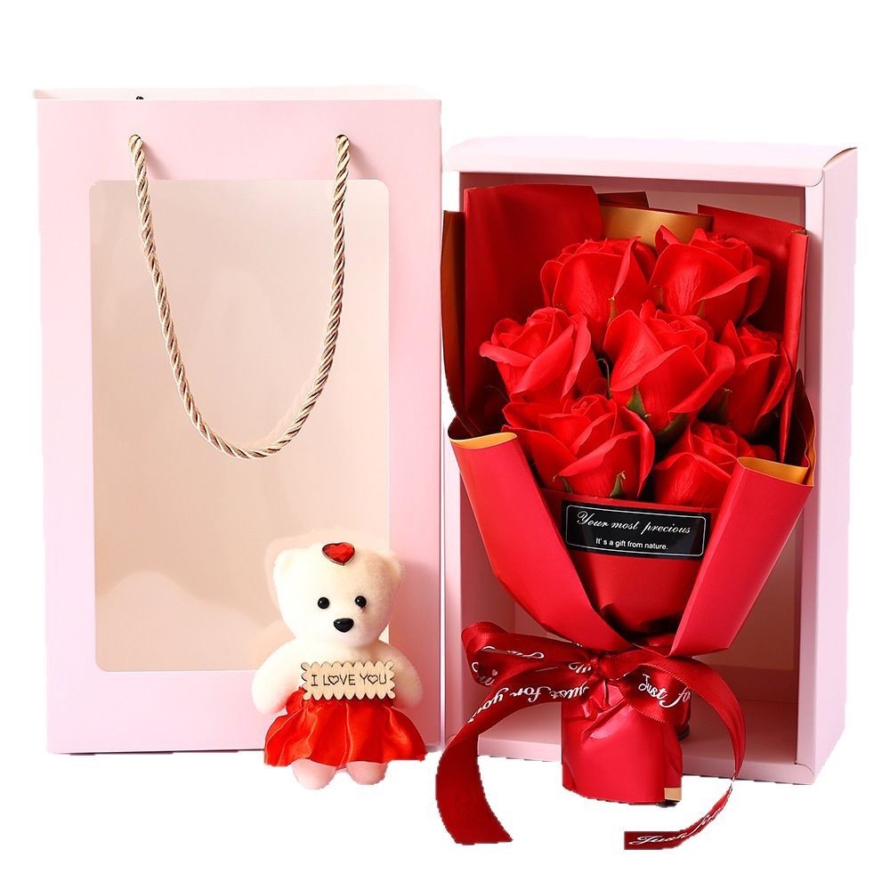Artificial flowers, Valentine's Day and Teachers' Day flower small ornaments, anti-corrosion and anti-fading artificial decorative flowers, artificial flowers, artificial flowers Item Picture