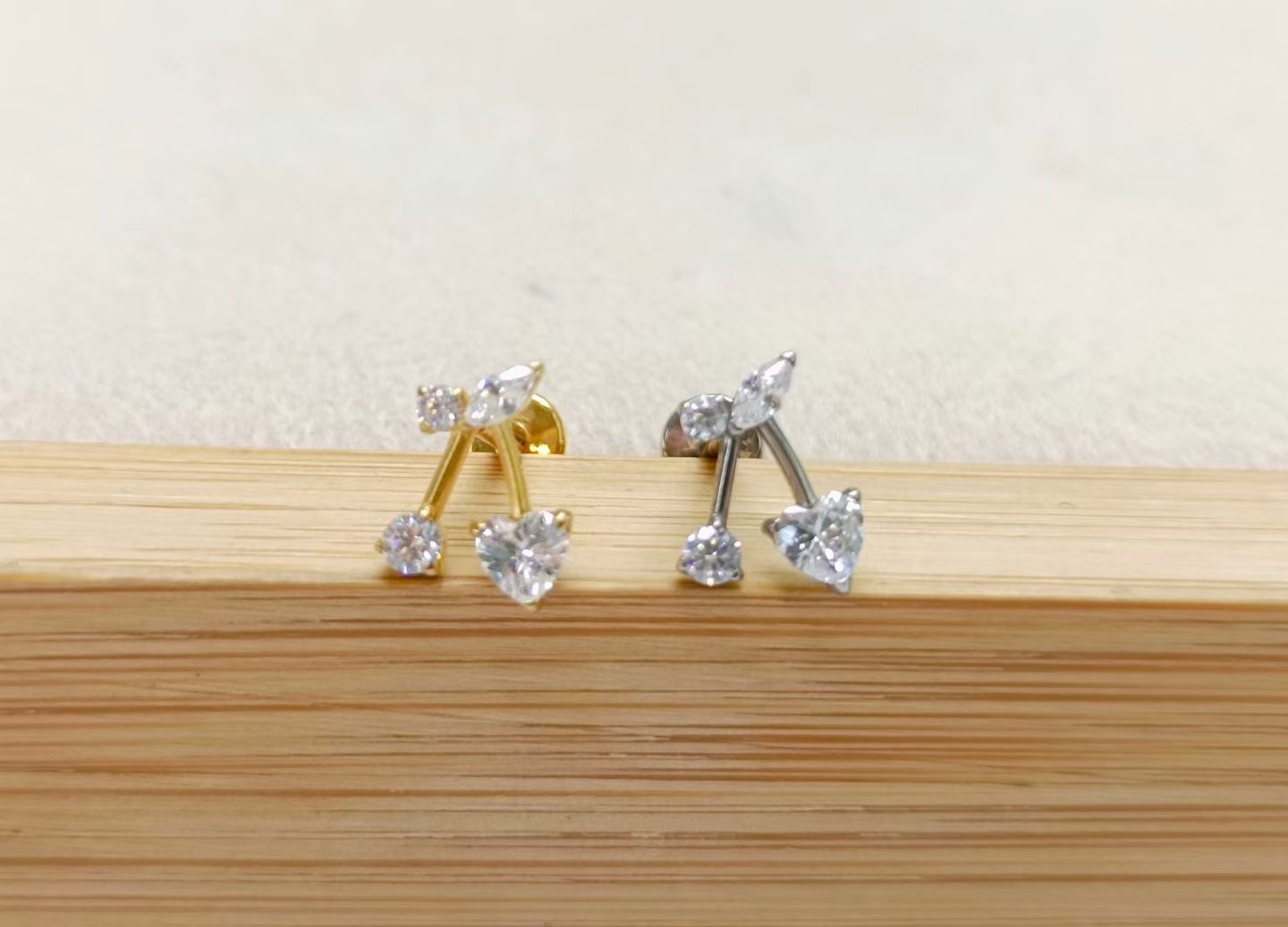 内螺旋耳钉唇环无需穿孔唇钉简约时尚饰品内螺旋耳钉详情图2