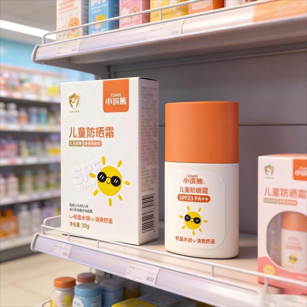 Summer essential sunscreen for children: SPF23pa++ Light and hydrating sunscreen lotion for refreshing sun protection Application Scenario