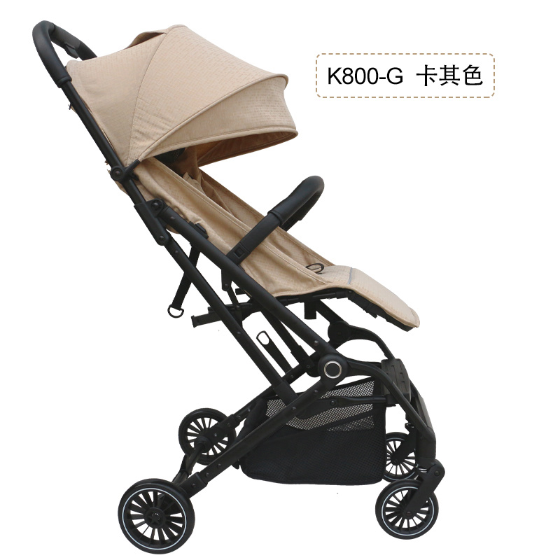 单手折叠轻便推车，框架结实，折叠小巧，折叠后可拉行详情图8