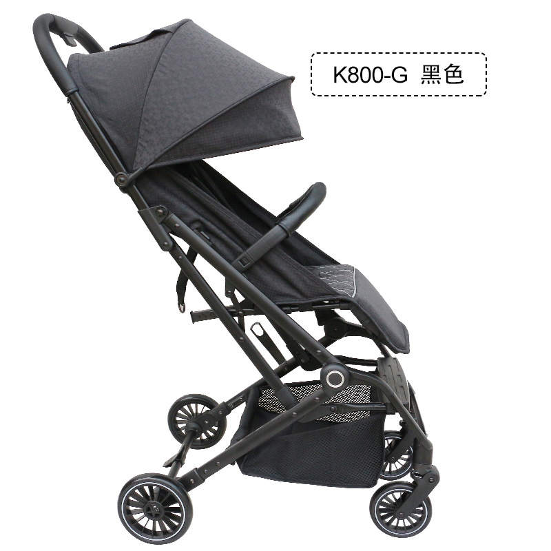 单手折叠轻便推车，框架结实，折叠小巧，折叠后可拉行详情图9