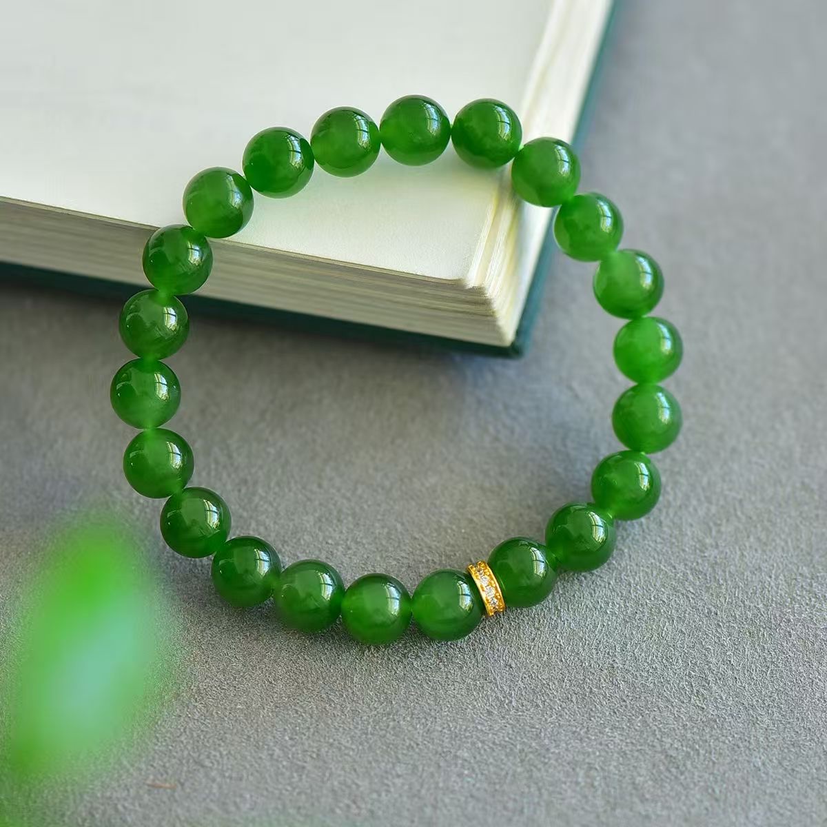 Natural Hetian jade single-ring bracelet for women, s925 silver jewelry design, crystal bracelet, cultural and artistic bracelet