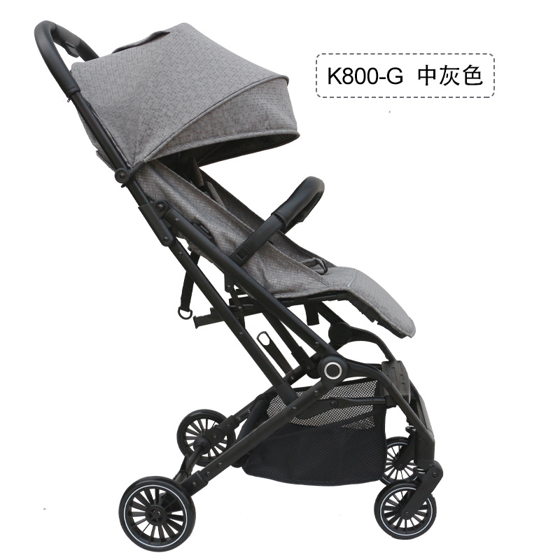 单手折叠轻便推车，框架结实，折叠小巧，折叠后可拉行详情图7