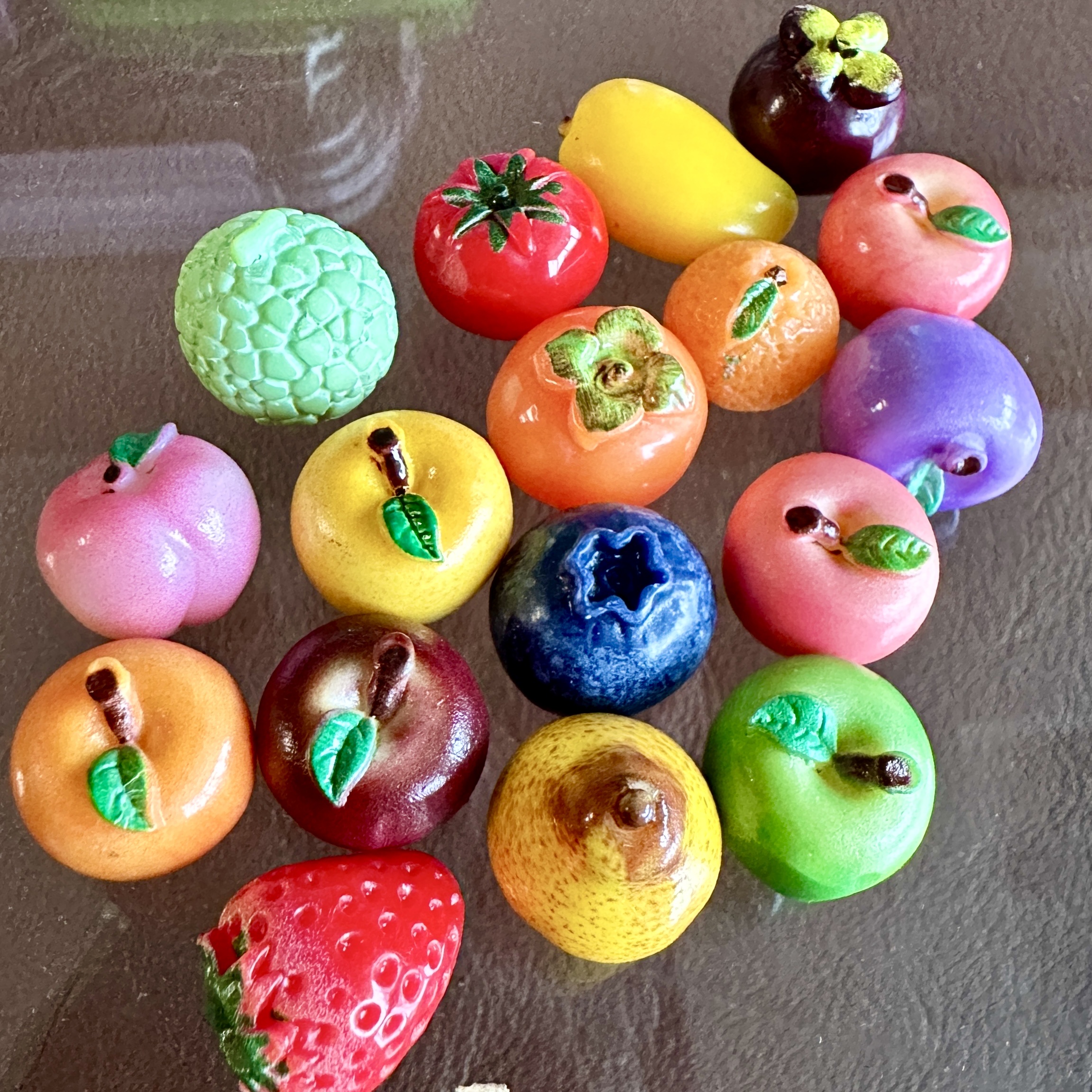 跨境美食模型仿真水果饰品配件迷你diy摆件手链便利店超市发夹洞洞鞋树脂配件