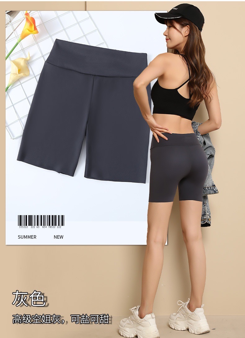 New anti-leakage safety pants, shark pants, high-waisted and curving women's underwear, seamless nylon three-inch leggings, Barbie pants detail image 13