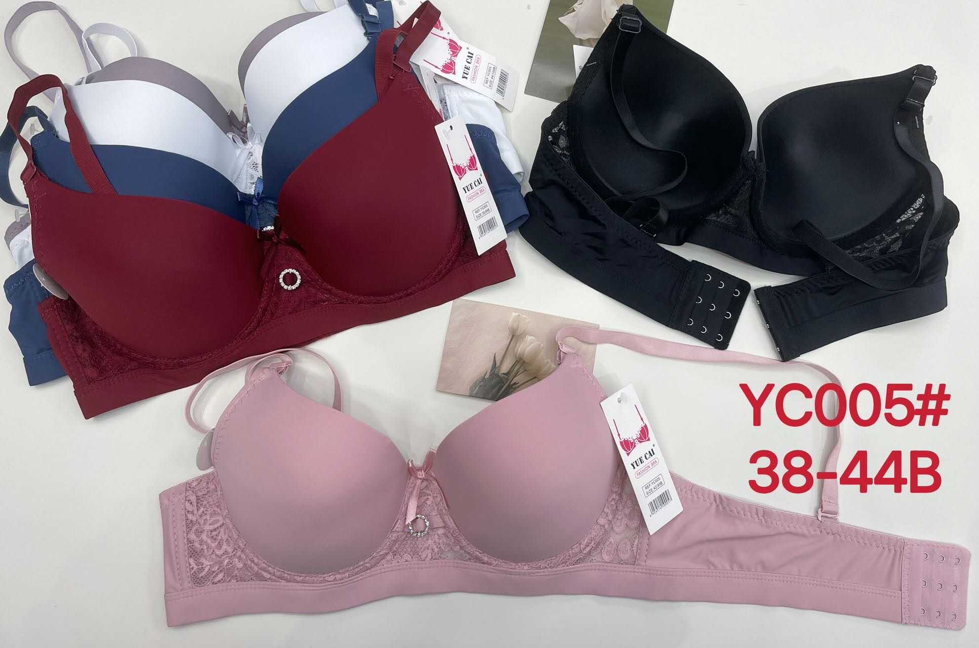 新款外贸B杯薄杯女士文胸氨纶织带中堵小饰品细节图