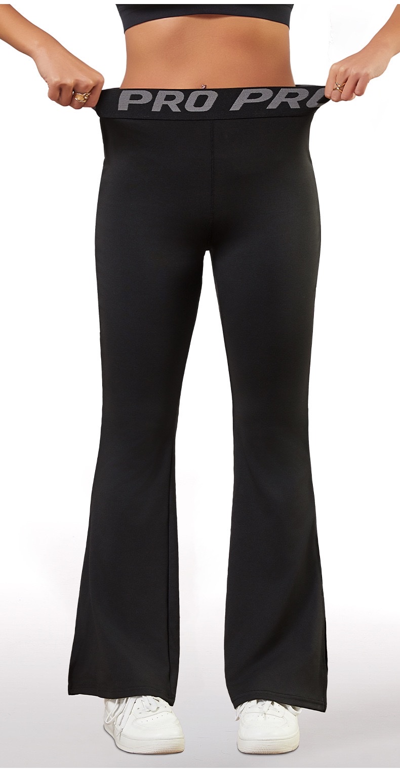 Cross-border exclusive supply of large-sized yoga pants, sportswear pants, wide-leg flared pants, and new slightly flared casual pants for Europe and America detail image 8