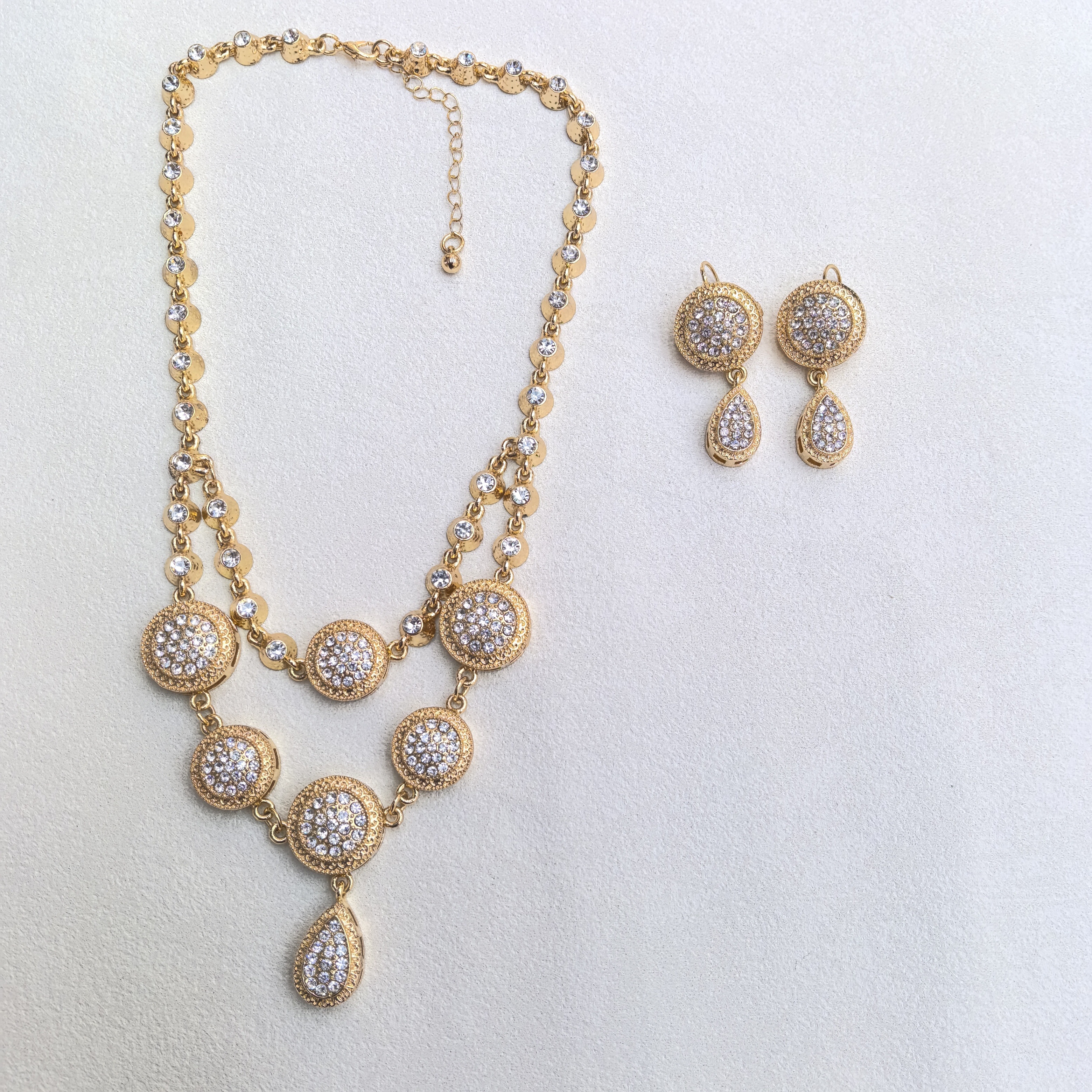 金色水钻合金天然石水钻项链时尚首饰百搭简约女款配饰项链项链首饰详情图3