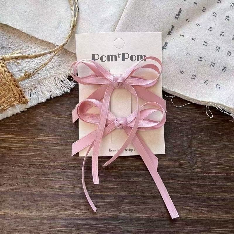 Bow duckbill clip edge clip, elegant, light luxury and high-end hair clip, hair accessory grab clip Specification image