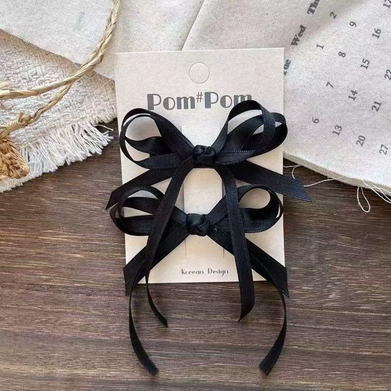 Bow duckbill clip edge clip, elegant, light luxury and high-end hair clip, hair accessory grab clip details Picture