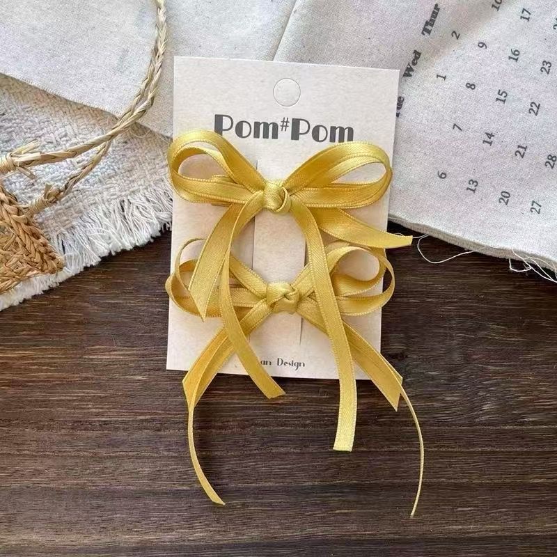 Bow duckbill clip edge clip, elegant, light luxury and high-end hair clip, hair accessory grab clip detail image 6