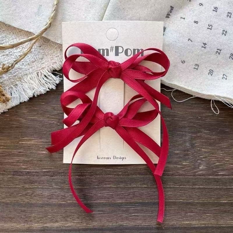 Bow duckbill clip edge clip, elegant, light luxury and high-end hair clip, hair accessory grab clip Application Scenario