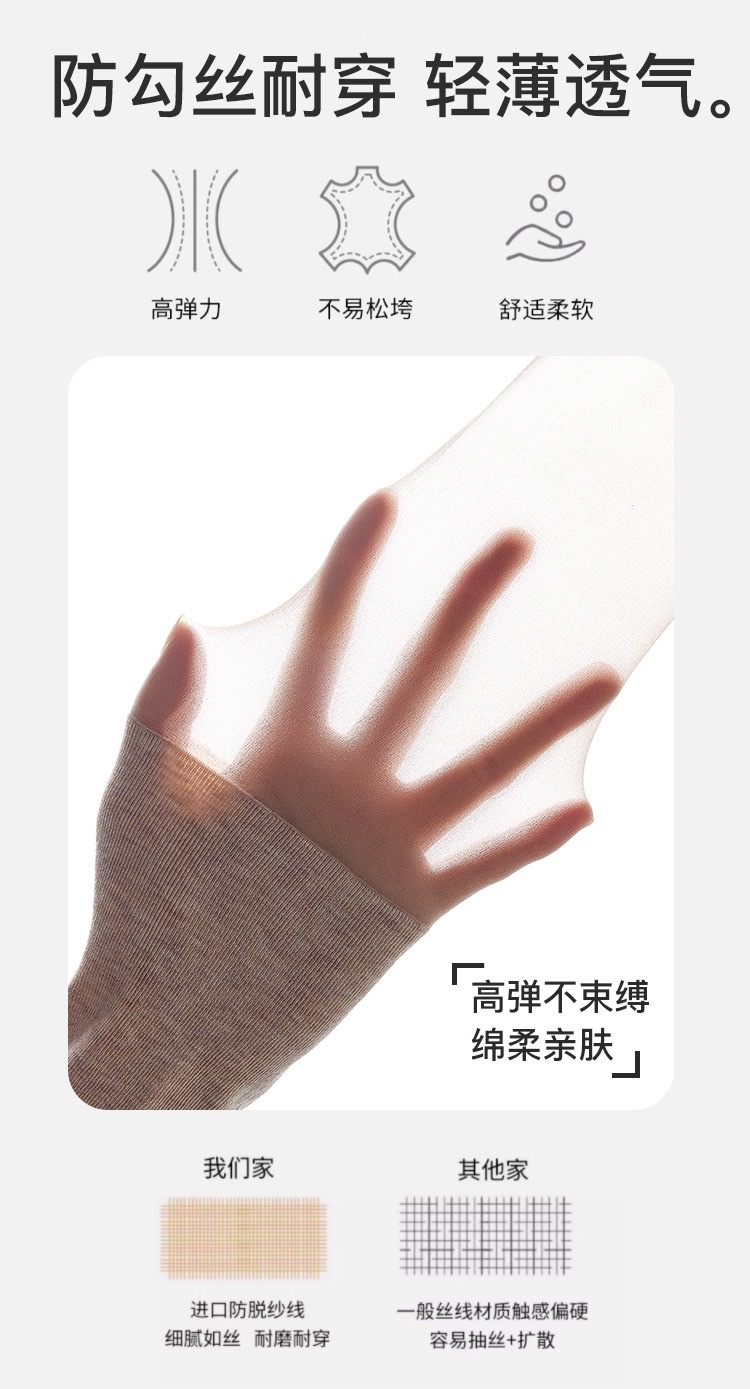 夏季空调房过膝丝袜女筒寒腿护膝盖保暖中长款防勾丝防滑长筒丝袜详情图7