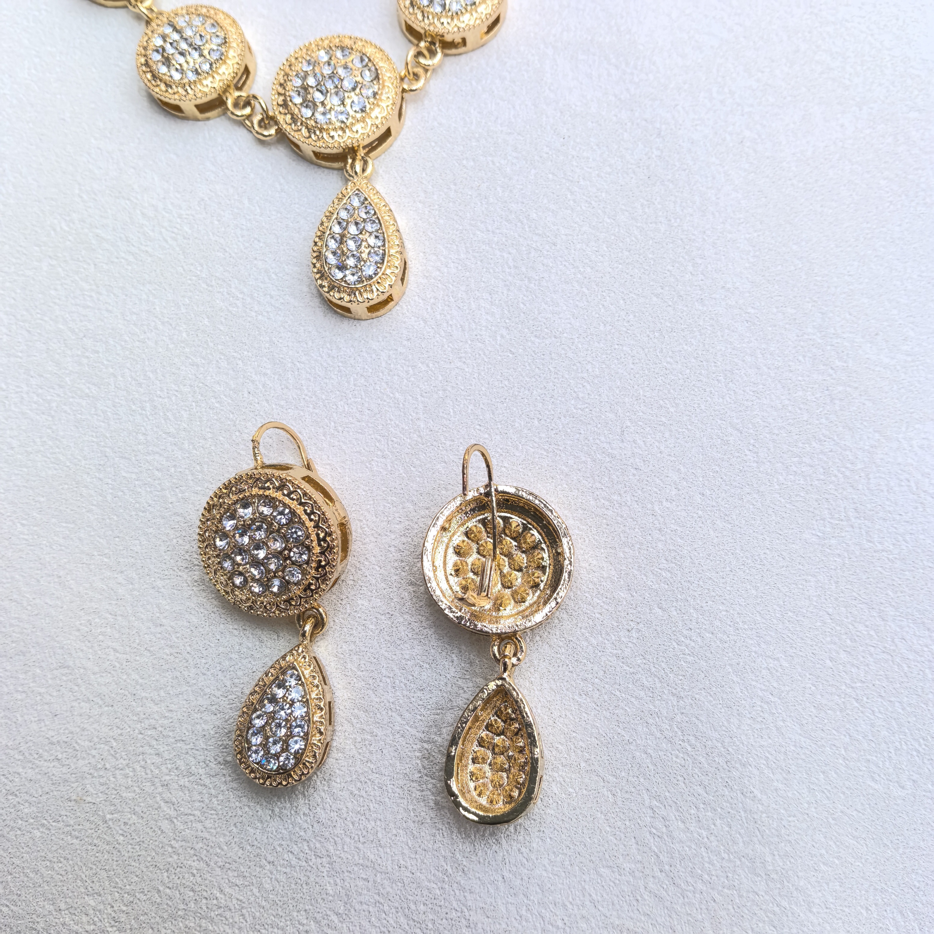 金色水钻合金天然石水钻项链时尚首饰百搭简约女款配饰项链项链首饰详情图2