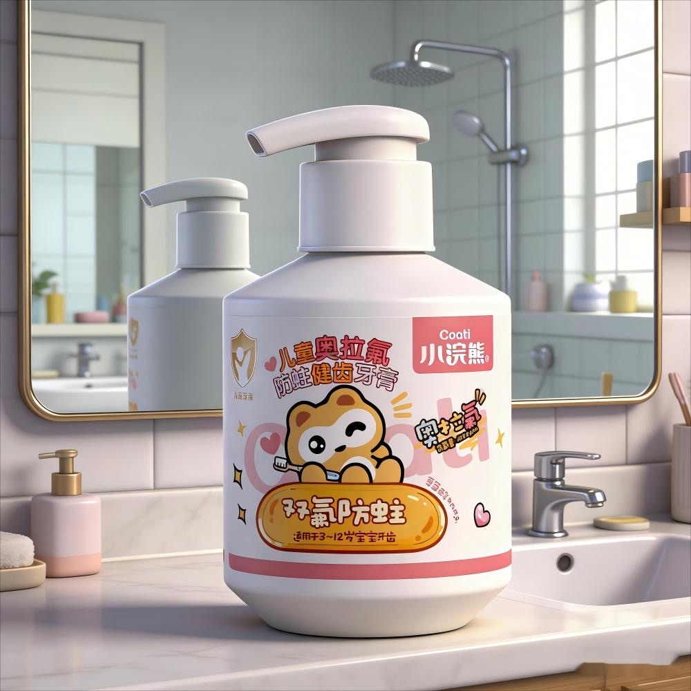 Little Raccoon Children's Olafu Anti-Cavity Tooth Health Toothpaste, Double Fluoride Toothpaste, specially designed for children aged 3 to 12 Application Scenario