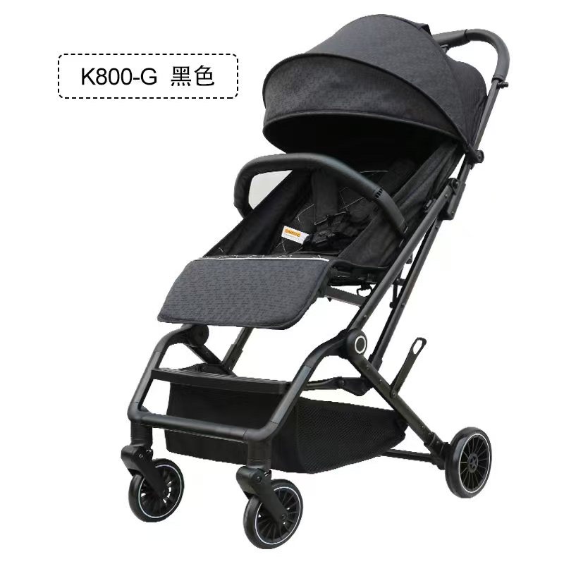 单手折叠轻便推车，框架结实，折叠小巧，折叠后可拉行详情图4