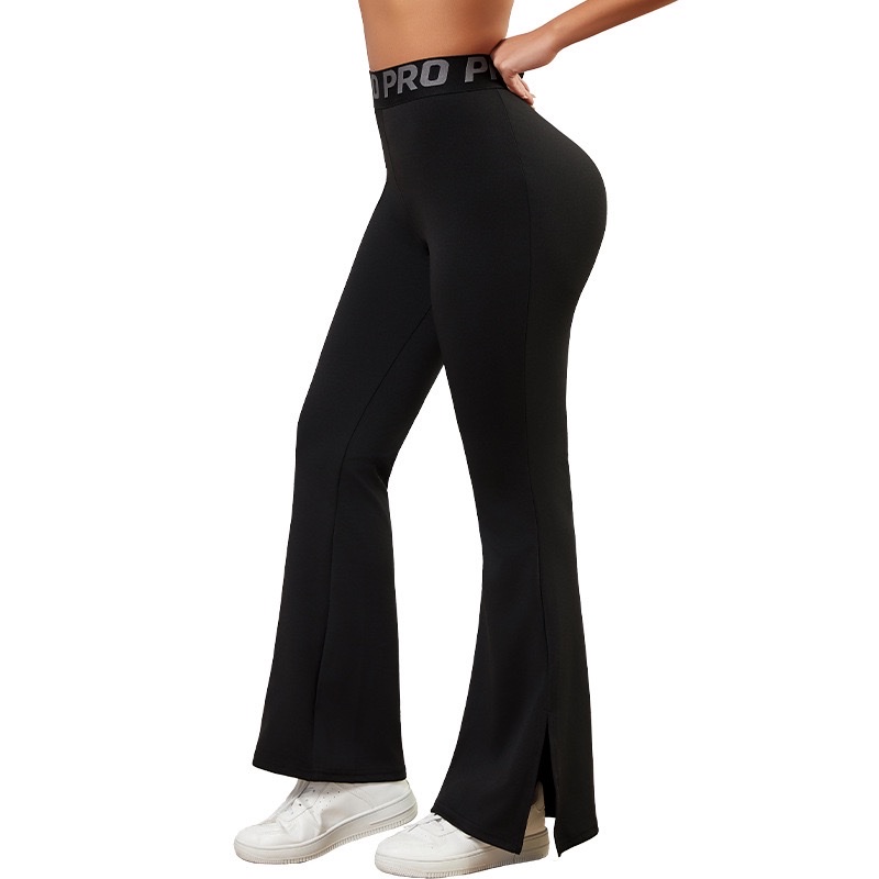 Cross-border exclusive supply of large-sized yoga pants, sportswear pants, wide-leg flared pants, and new slightly flared casual pants for Europe and America Item Picture