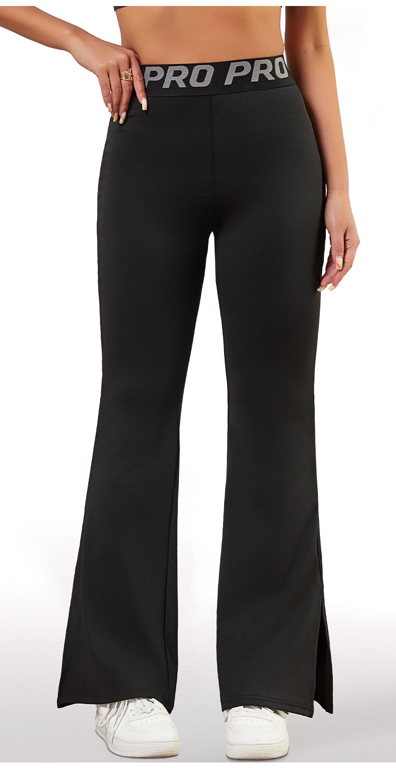 Cross-border exclusive supply of large-sized yoga pants, sportswear pants, wide-leg flared pants, and new slightly flared casual pants for Europe and America detail image 6