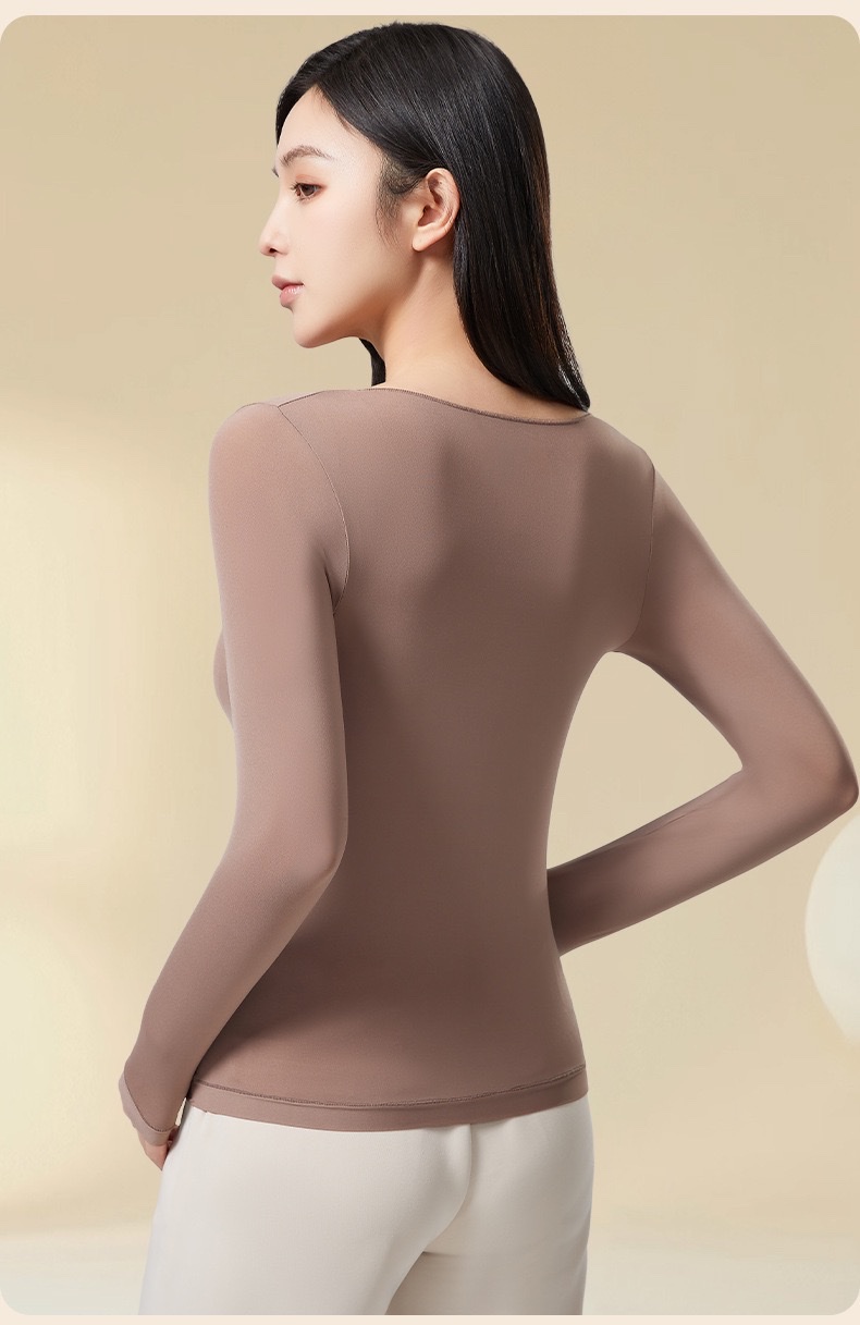 Wholesale of 37-degree constant-temperature thermal underwear, long Johns, women's sets, ultra-thin base garments, beauty garments, warm and traceless underwear for autumn and winter detail image 20