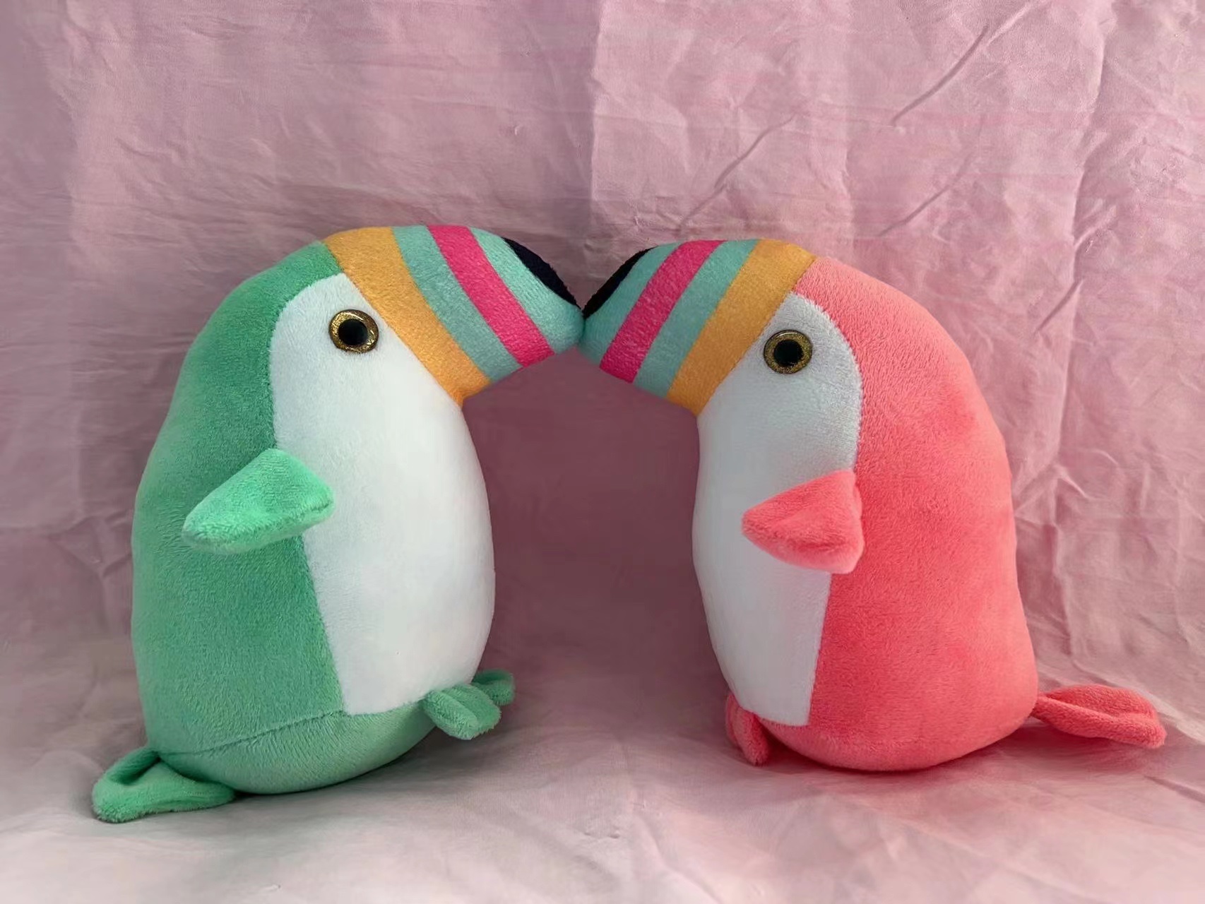 海洋毛绒玩具娃娃机专用批发娃娃小玩偶 外贸出口七寸巨嘴鸟