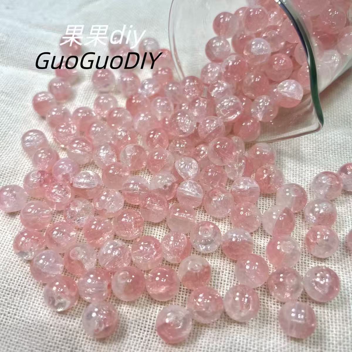 10mm仿古琉璃珠玛瑙散珠水晶散珠批发正品货源冰魄古风串珠手工仿古琉璃珠批发