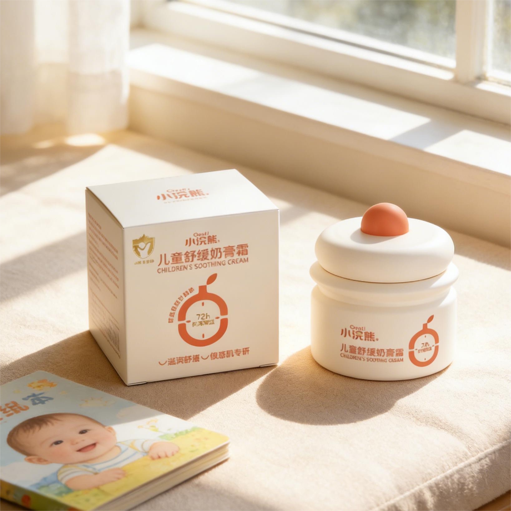 Children's soothing cream, Super Moisturizing and nourishing face cream, specially designed for sensitive skin. Baby face cream for soothing and moisturizing Specification image