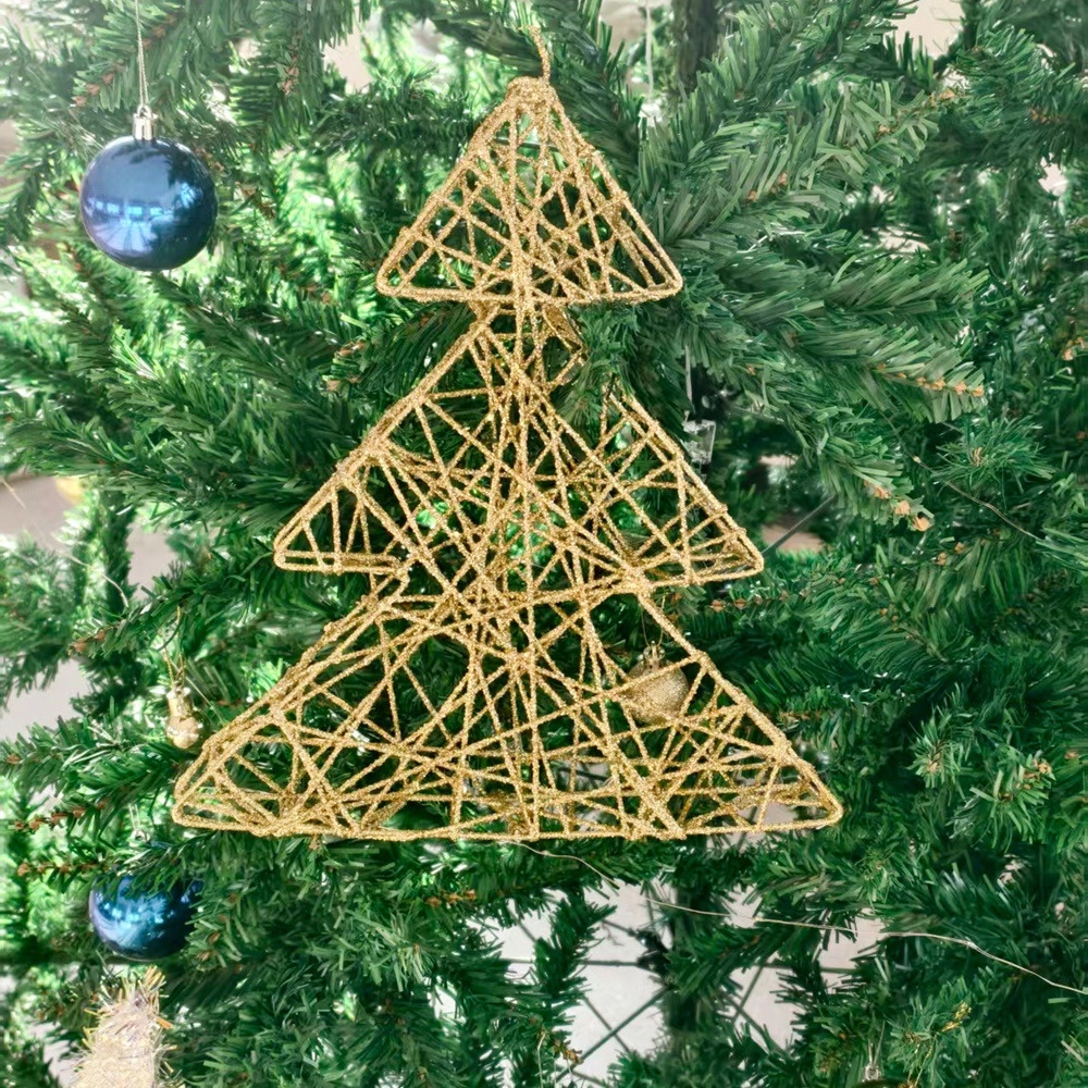Christmas festival decorations, table Christmas tree ornaments, ironwork trees, shopping mall window displays, interior decoration detail image 6