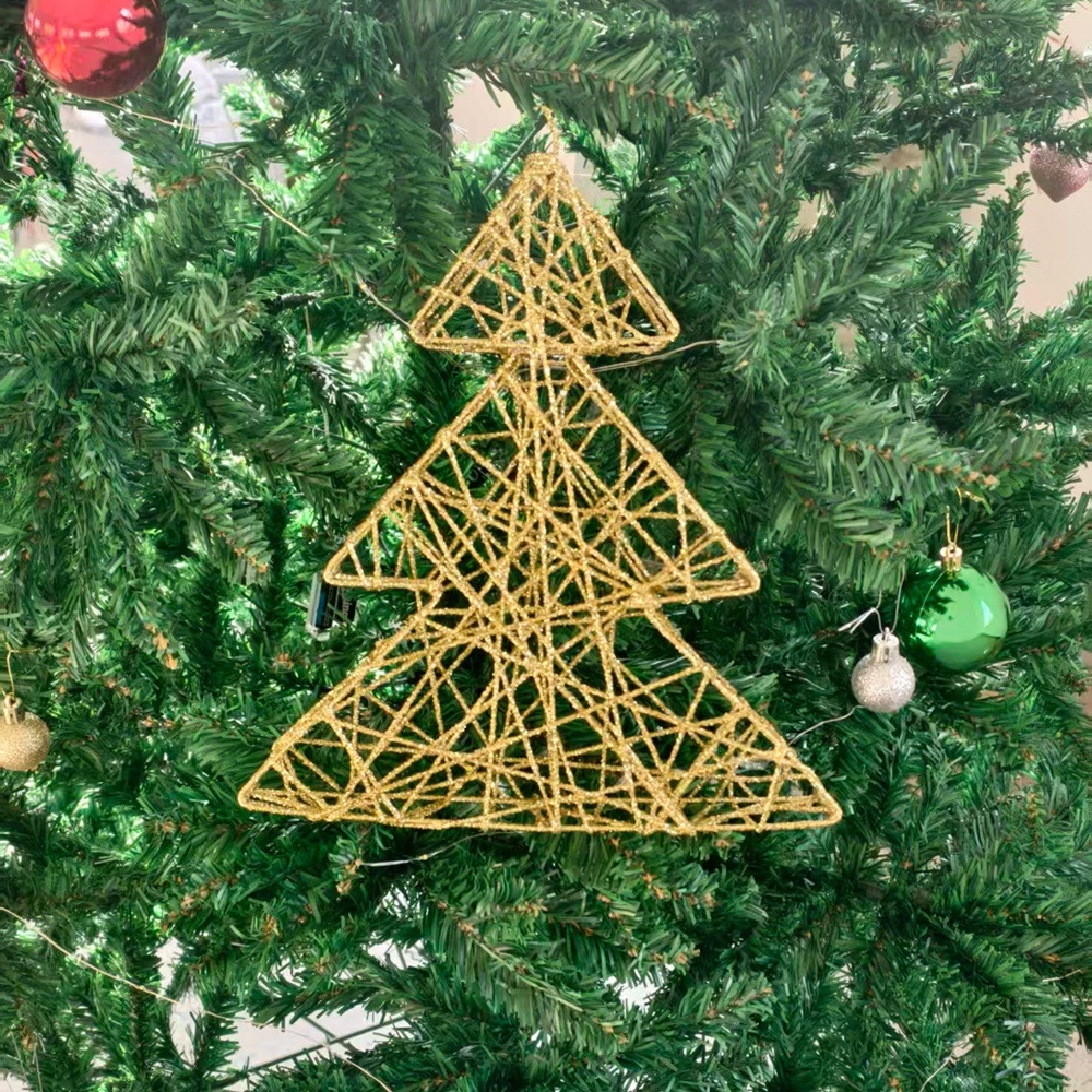 Christmas festival decorations, table Christmas tree ornaments, ironwork trees, shopping mall window displays, interior decoration details Picture