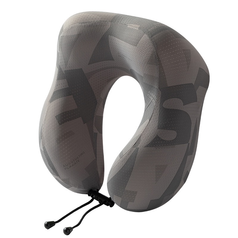 The U-shaped travel student cartoon inflatable pillow is portable, comfortable and breathable