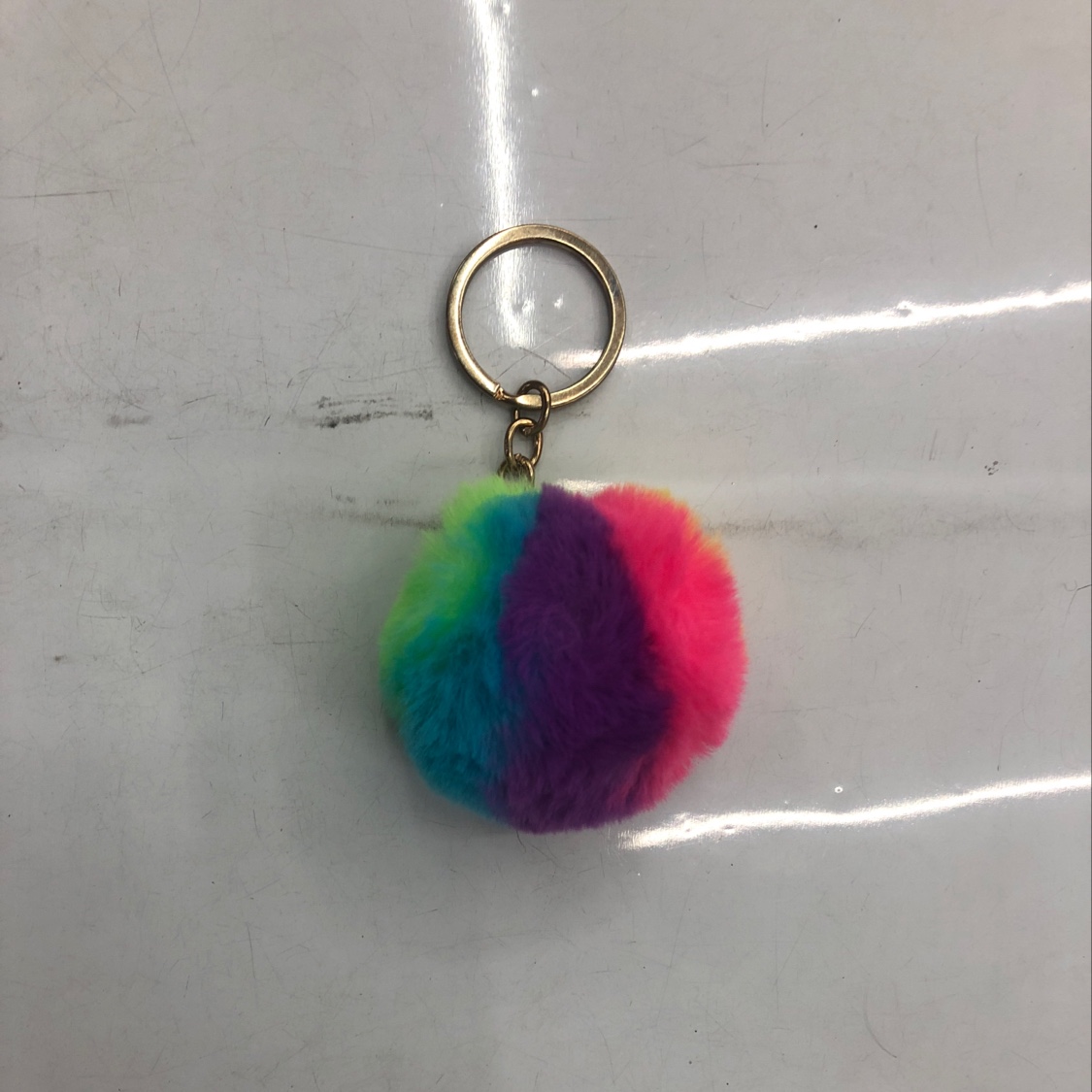 毛绒挂件（多彩毛球）1