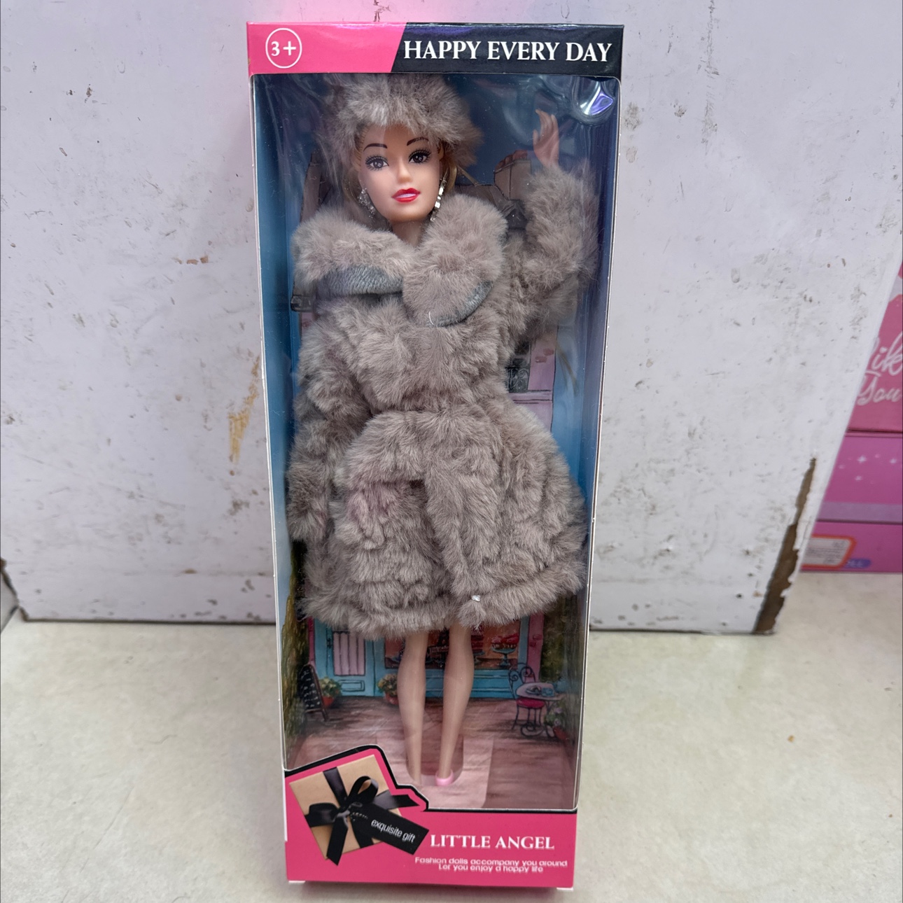 新冬款毛衣娃娃。手关节可动。加耳环详情图2