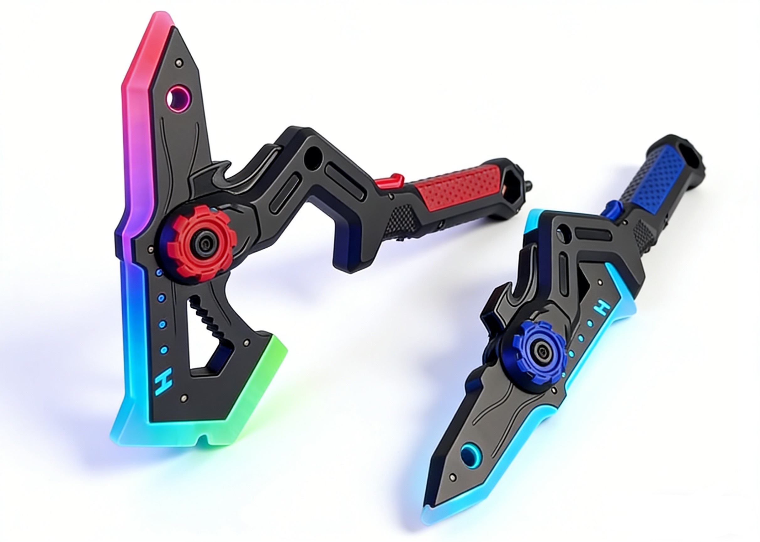 闪光喷雾斧头 喷雾刀 触碰有碰撞音乐声益智玩具