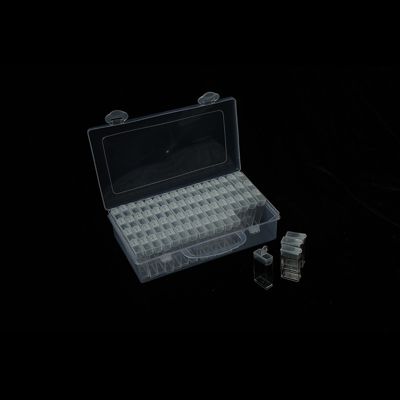 64pcs set medicine box, creative rice beads, string beads, nail art, transparent plastic box, glass rice bead box, storage box wholesale Application Scenario