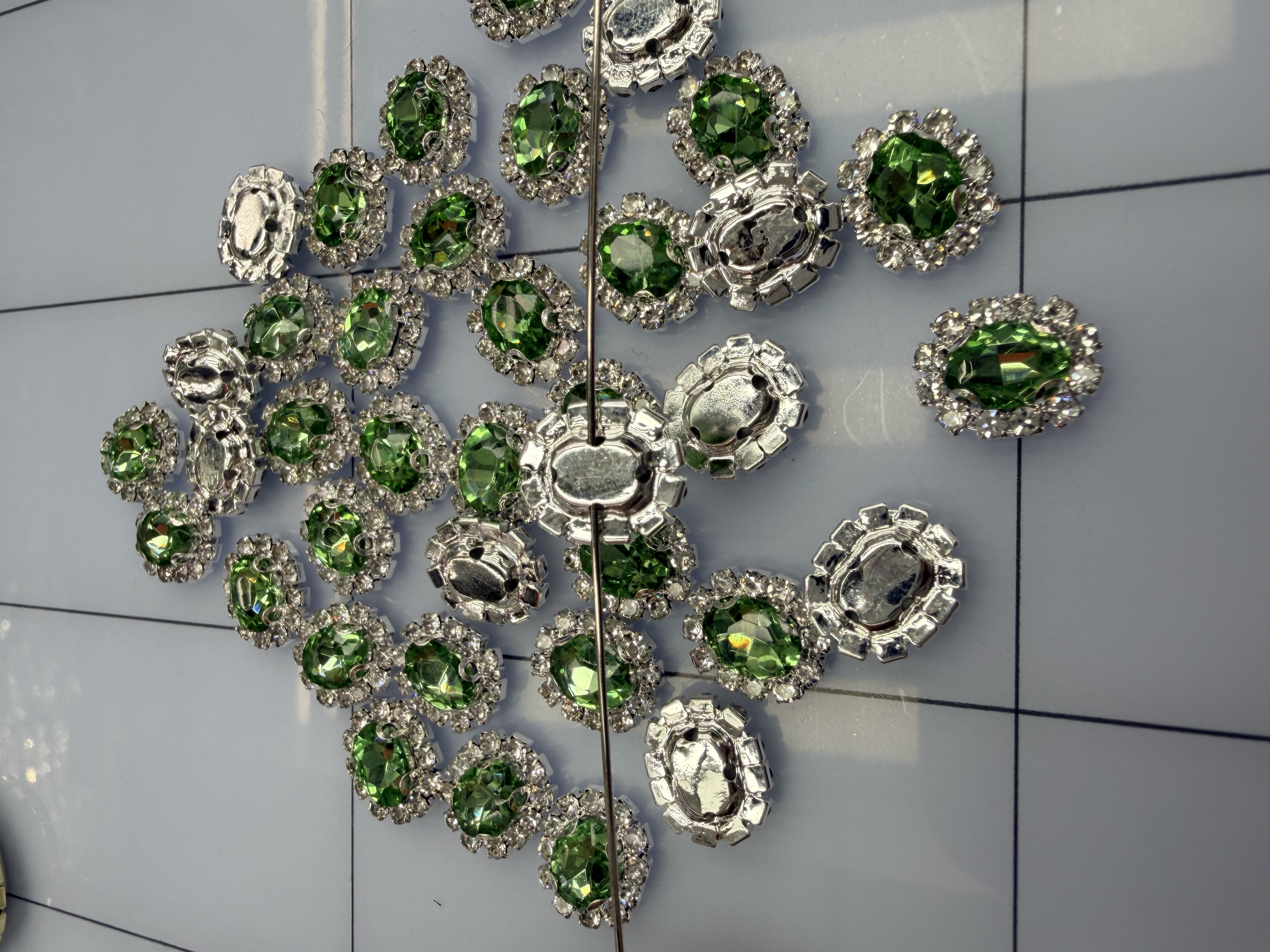 烧焊6*8椭圆服装辅料，婚纱礼服DIY