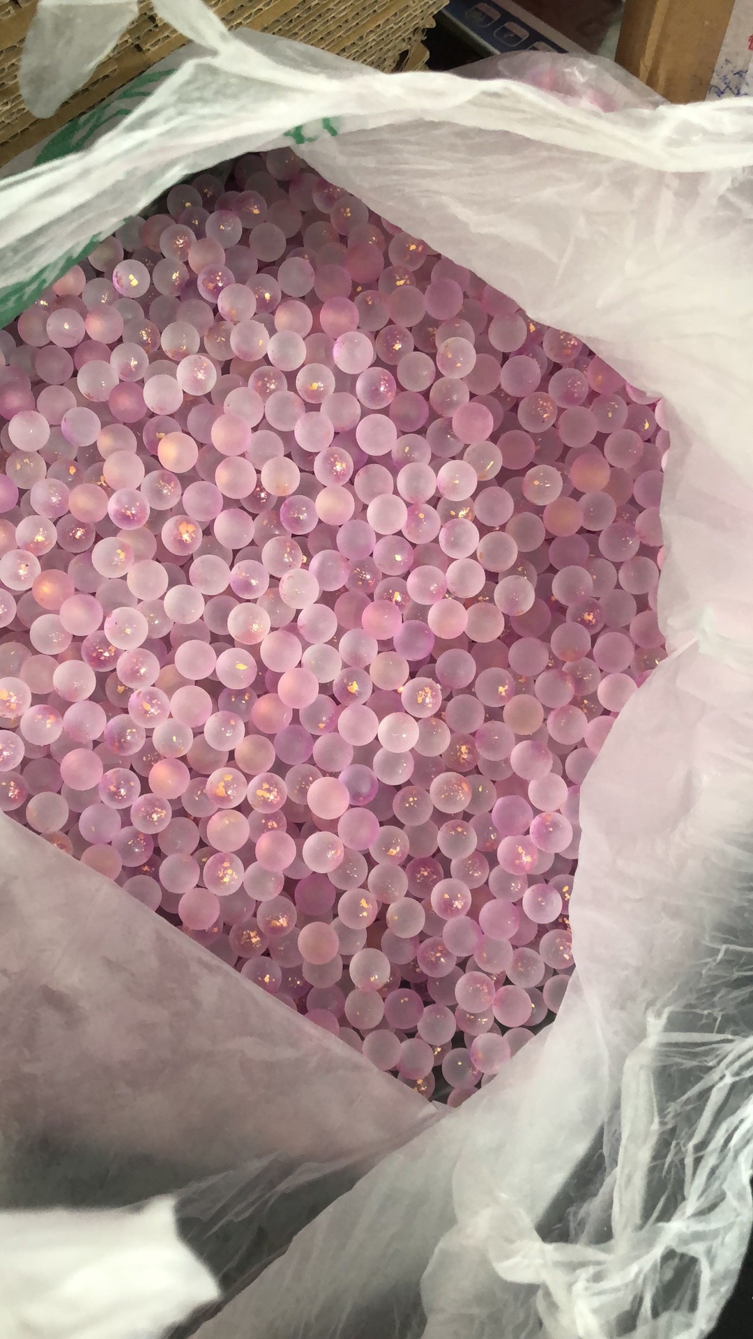 Domestic frosted and gold-sprinkled glass, hole-free DIY jewelry accessories, jewelry hairpins and hairpin materials