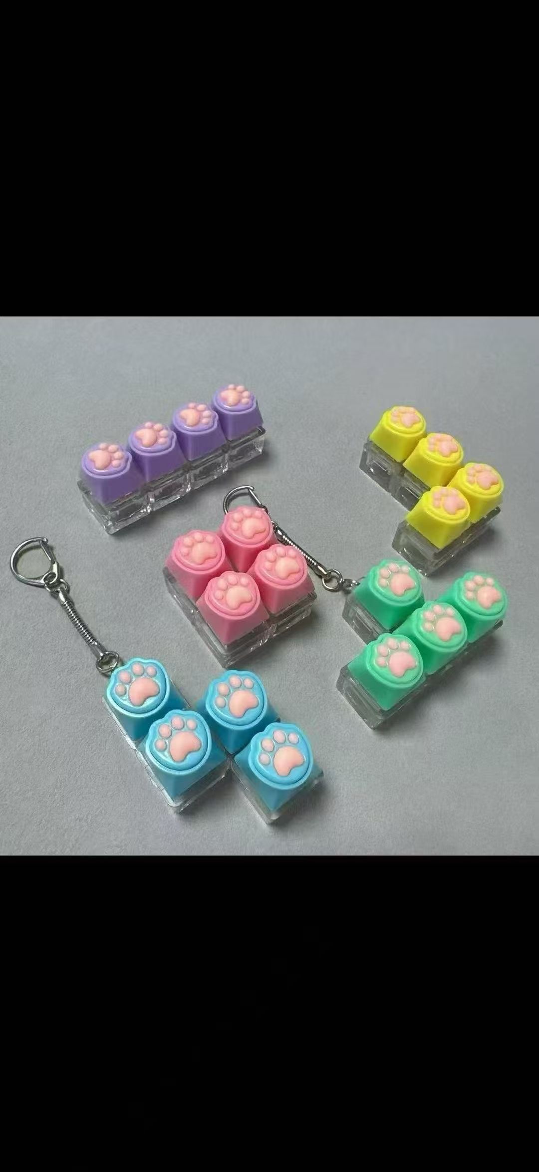 减压按键带灯，猫爪图案，解压神器火爆全场