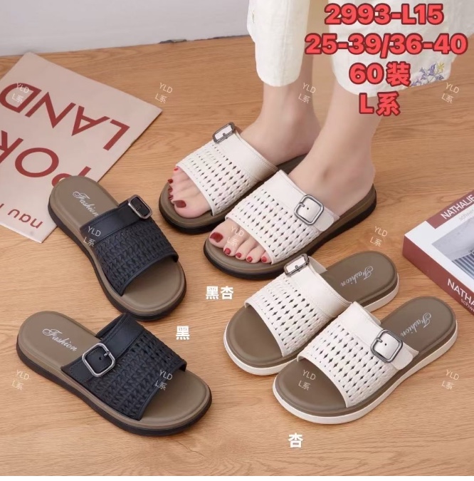 Ladies can wear woven flip-flops outside in summer, which are fashionable, versatile, anti-slip and breathable detail image 4
