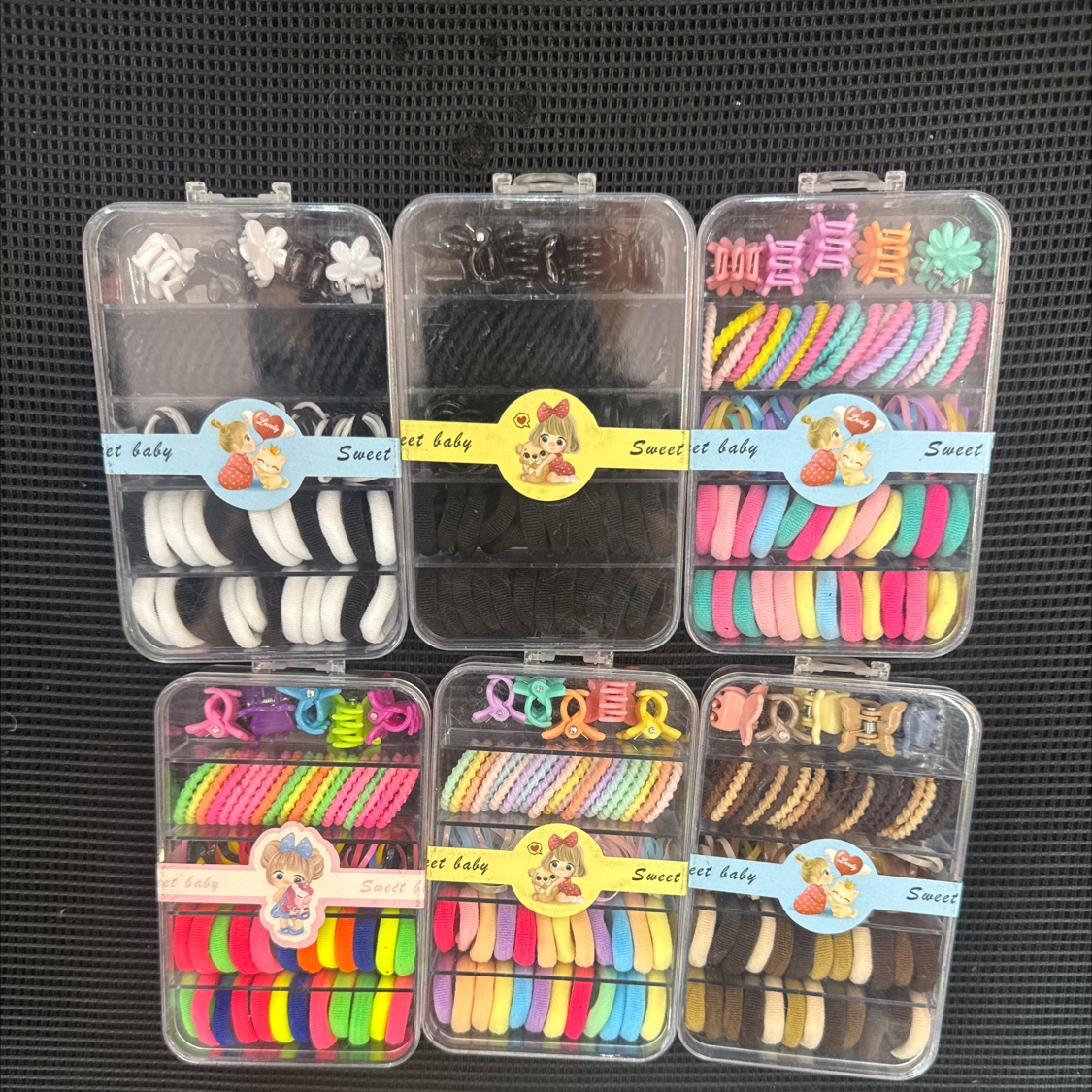 Korean-style patchwork hair accessory, ladies' hair tie, leather band and hair band combination, fashionable, versatile and simple style headwear detail image 2