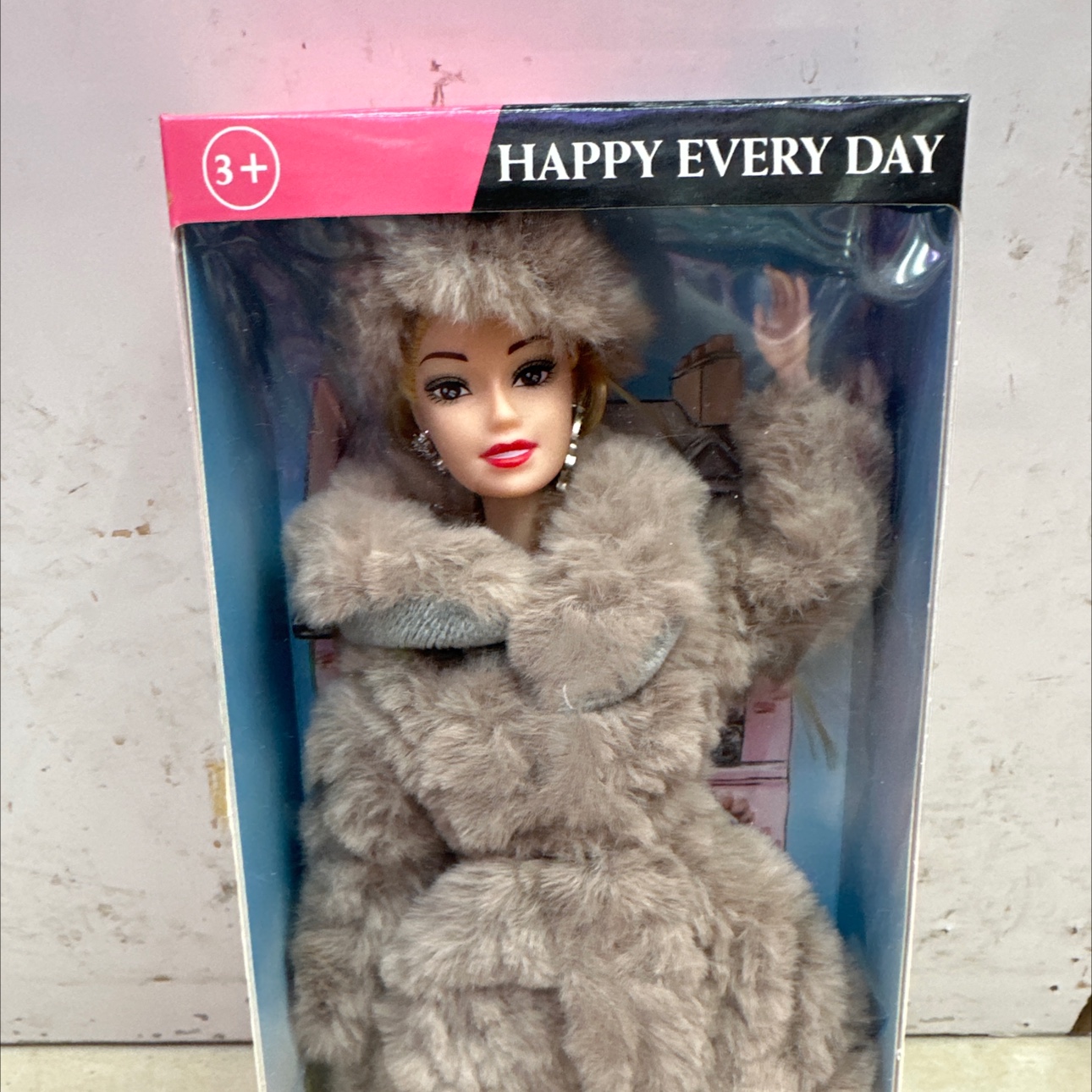 新冬款毛衣娃娃。手关节可动。加耳环详情图4