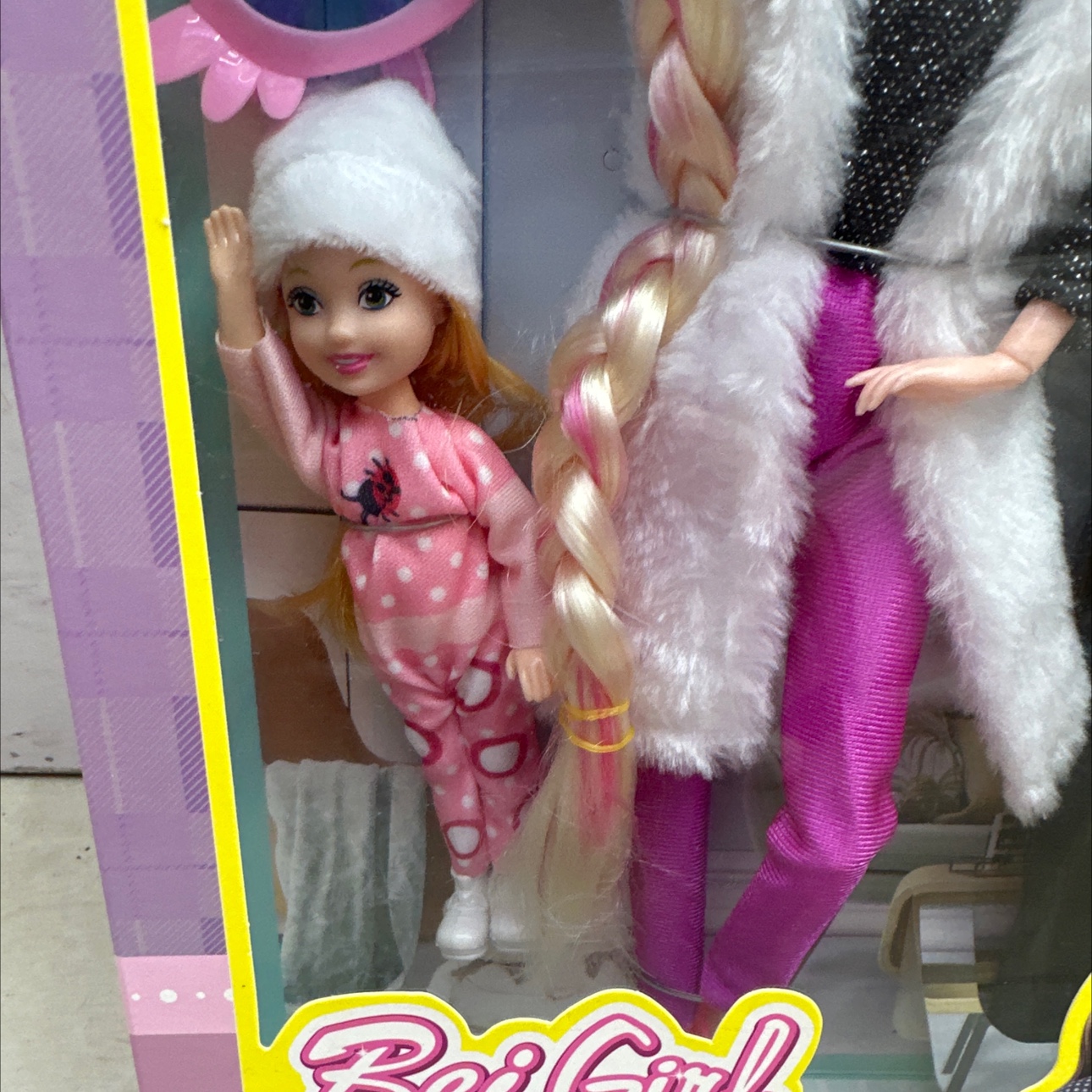 亲子系列娃娃。加一副眼镜。2个大娃娃手脚关节可活动产品图