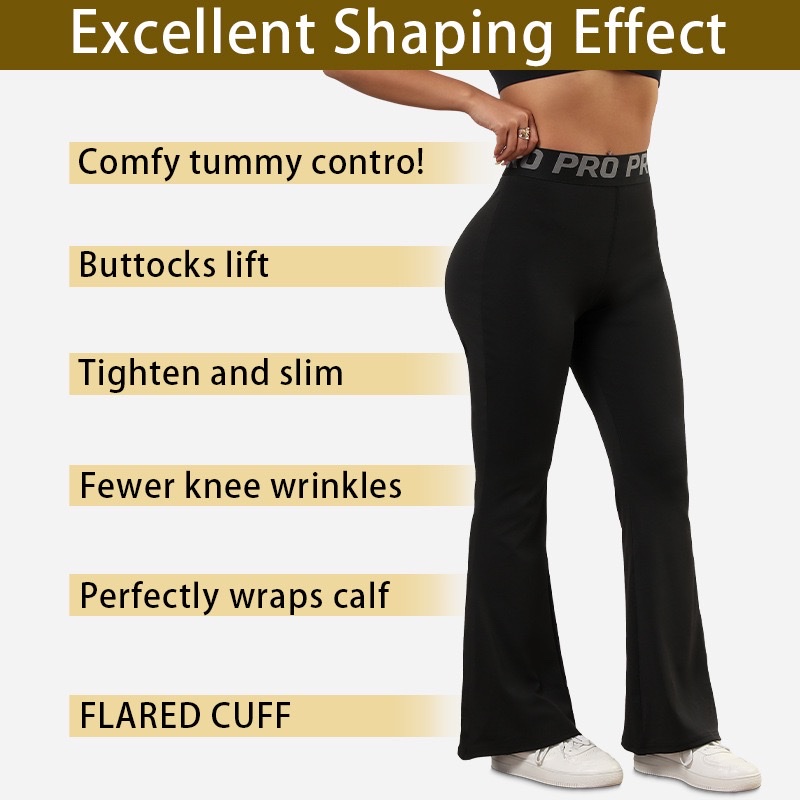 Cross-border exclusive supply of large-sized yoga pants, sportswear pants, wide-leg flared pants, and new styles of slightly flared casual pants for Europe and America Application Scenario